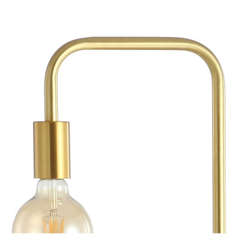 Vega Minimalist Edison Metal/Marble Floor Lamp