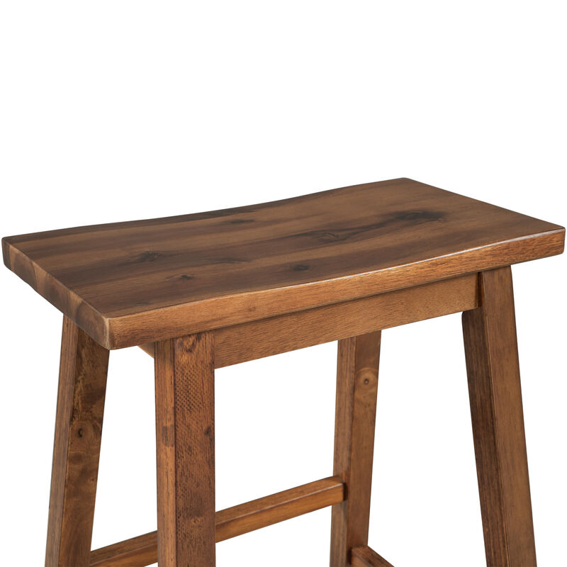Farmhouse 2-piece Counter Height Kitchen Dining Stools
