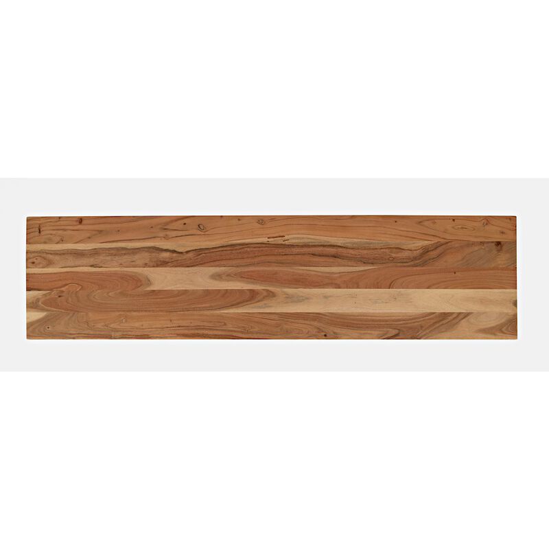 Jofran The Wave Three Door Solid Acacia Hardwood Accent Cabinet