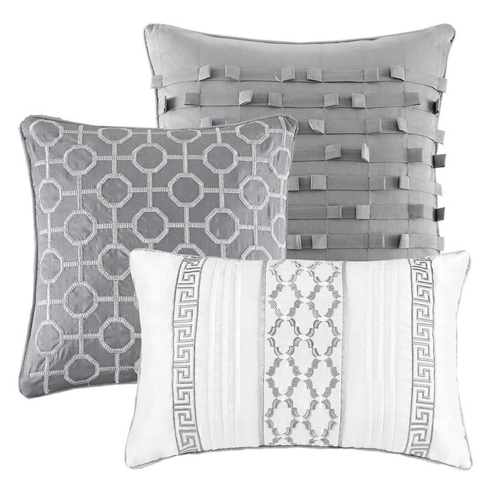 Belen Kox 100% Polyester Jacquard 7pcs Comforter Set, Belen Kox