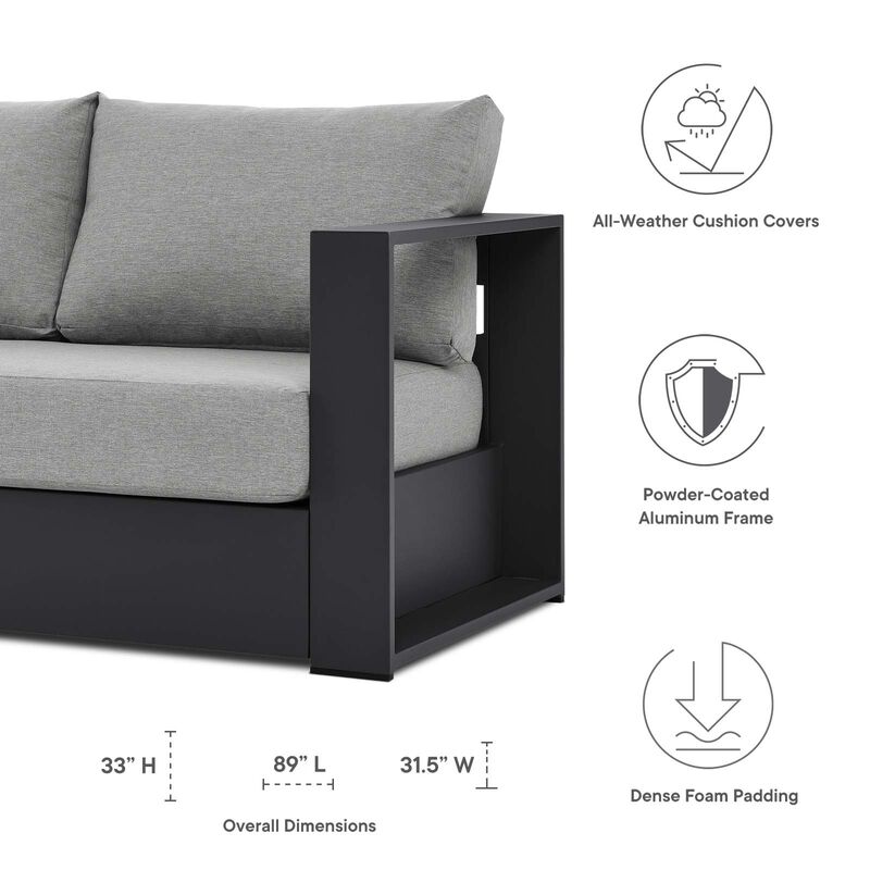 Modway - Tahoe Outdoor Patio Powder-Coated Aluminum Sofa