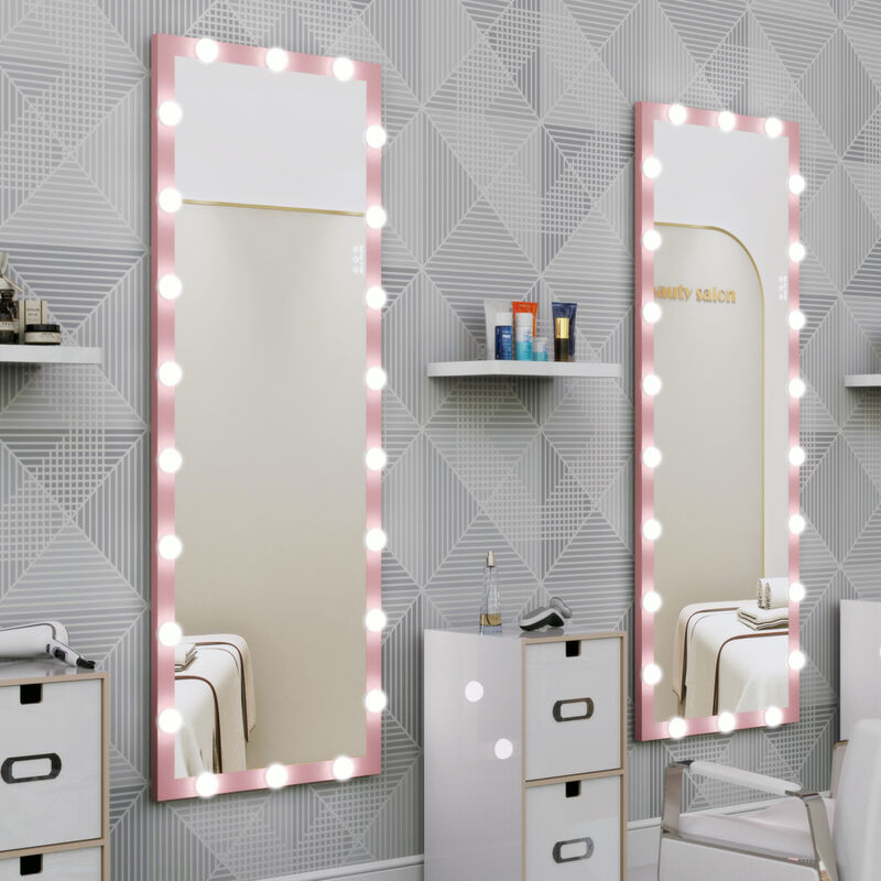 Full Length Hollywood Mirror with Lights & Touch Control