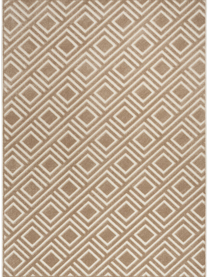 Care Free CAF03 Brown 3'11" x 5'11" Rug