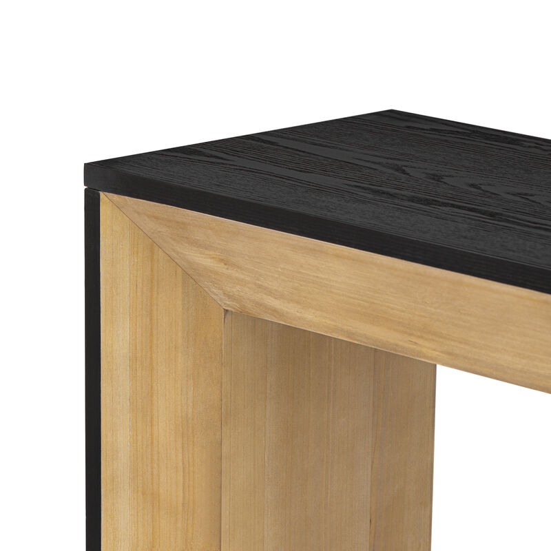 Merax Wood Veneer Top Console Table for Hallway, Living Room, or Entryway