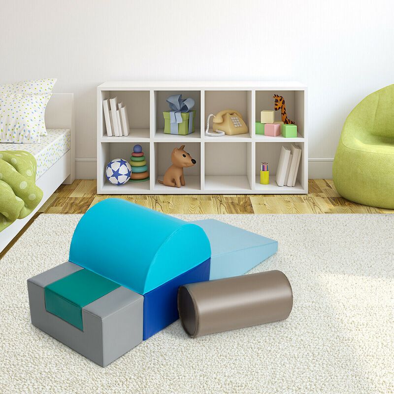 6 Piece Climb Crawl Play Set Indoor Baby Toddler