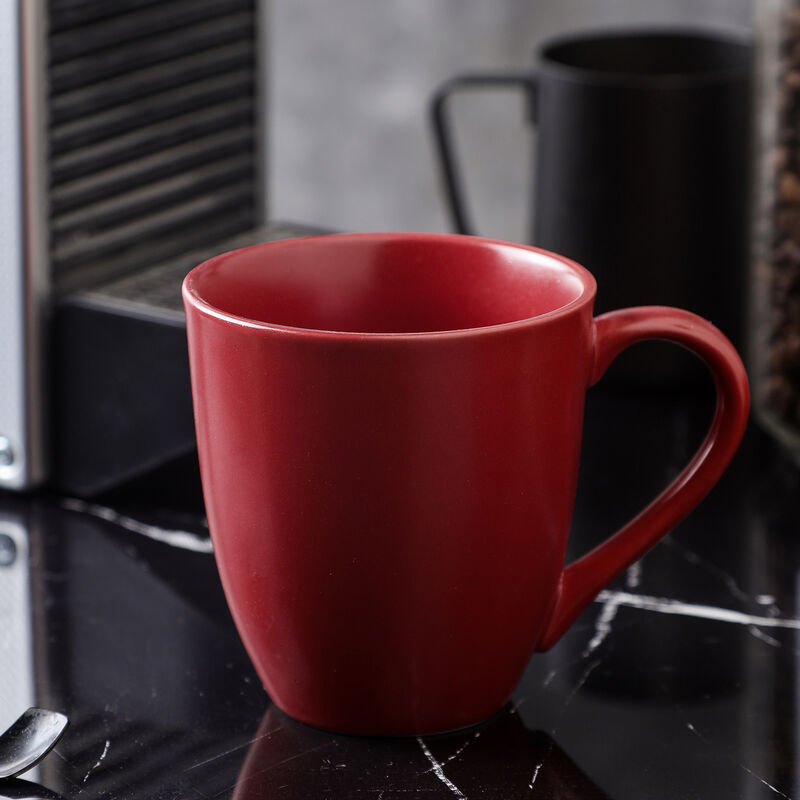 Stone Lain Sam Porcelain 16 Piece Dinnerware Set, Red