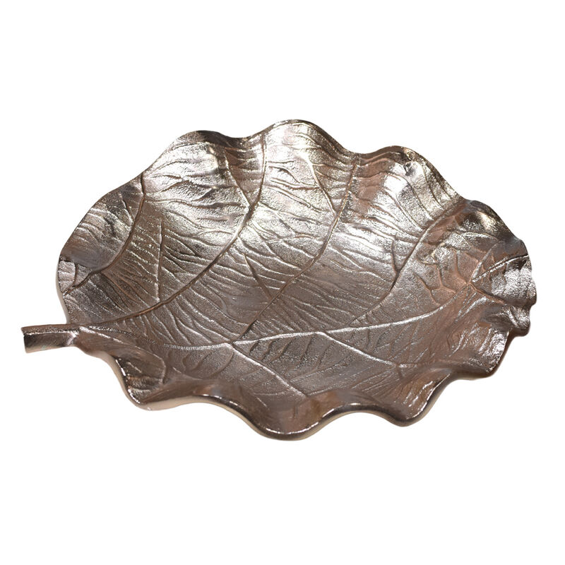 Handmade Decorative Gold Color Coated 4.72 x 4.52 x 1.18 Inches Aluminium Tray 052AB BBH Home's