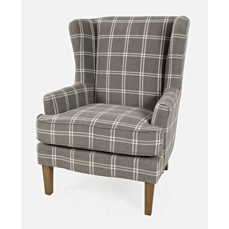 Jofran Lacroix Traditional Upholstered Wingback Accent Chair