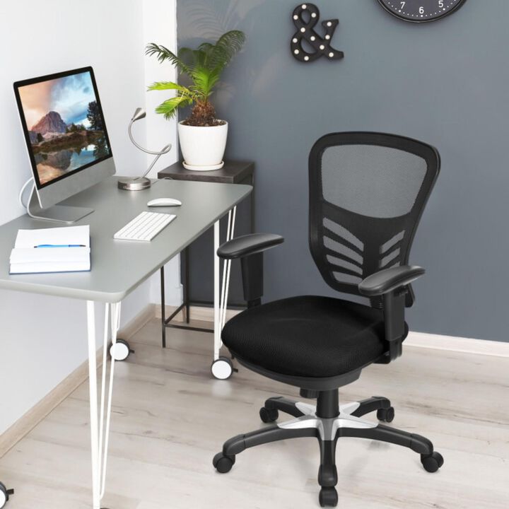 Hivvago Ergonomic Mesh Office Chair with Adjustable Back Height and Armrests