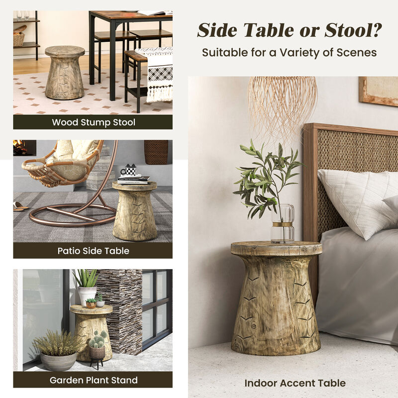 Weather Resident Rock End Table