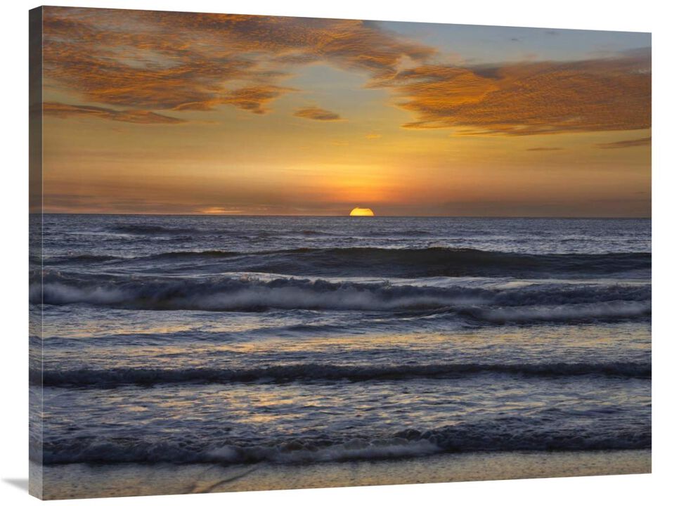Sunset, Playa Langosta, Guanacaste, Costa Rica-Canvas Art-40x30