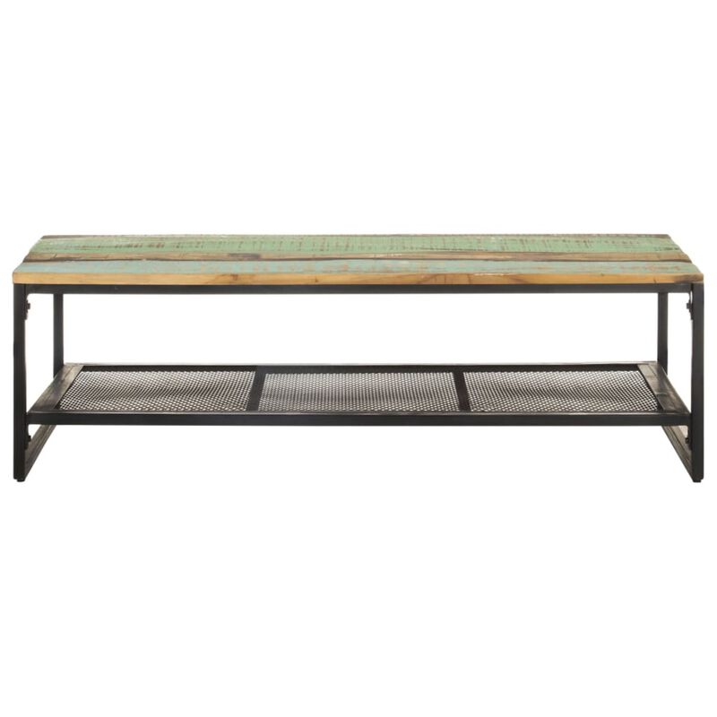 vidaXL Coffee Table 43.3"x23.6"x13.8" Solid Reclaimed Wood