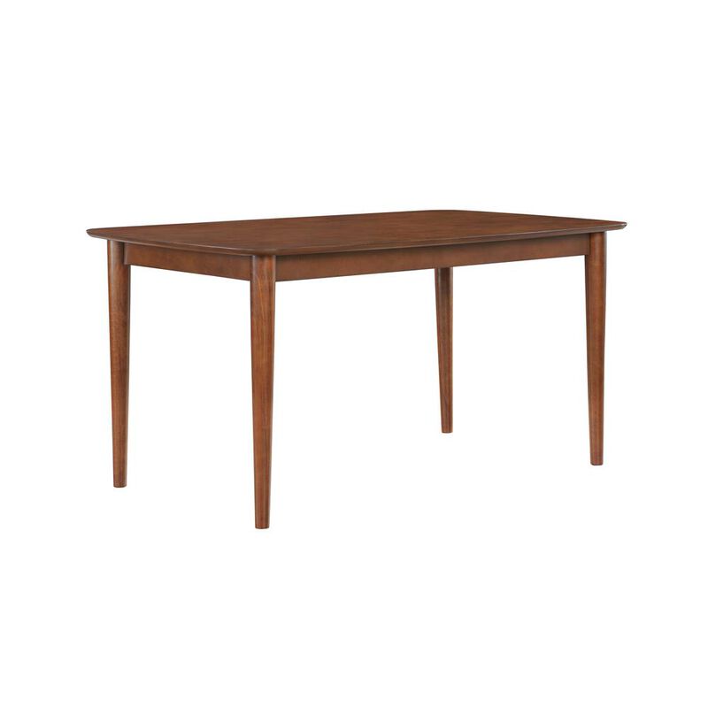 Bonito Walnut Finish Leg Dining Table