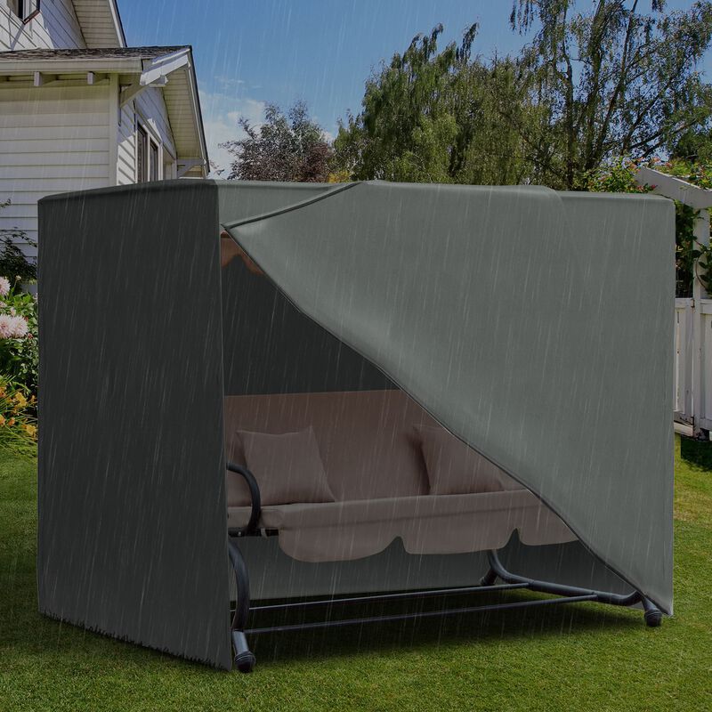 81" x 49" x 65" All Weather Garden Swing Chair Cover Waterproof Protector