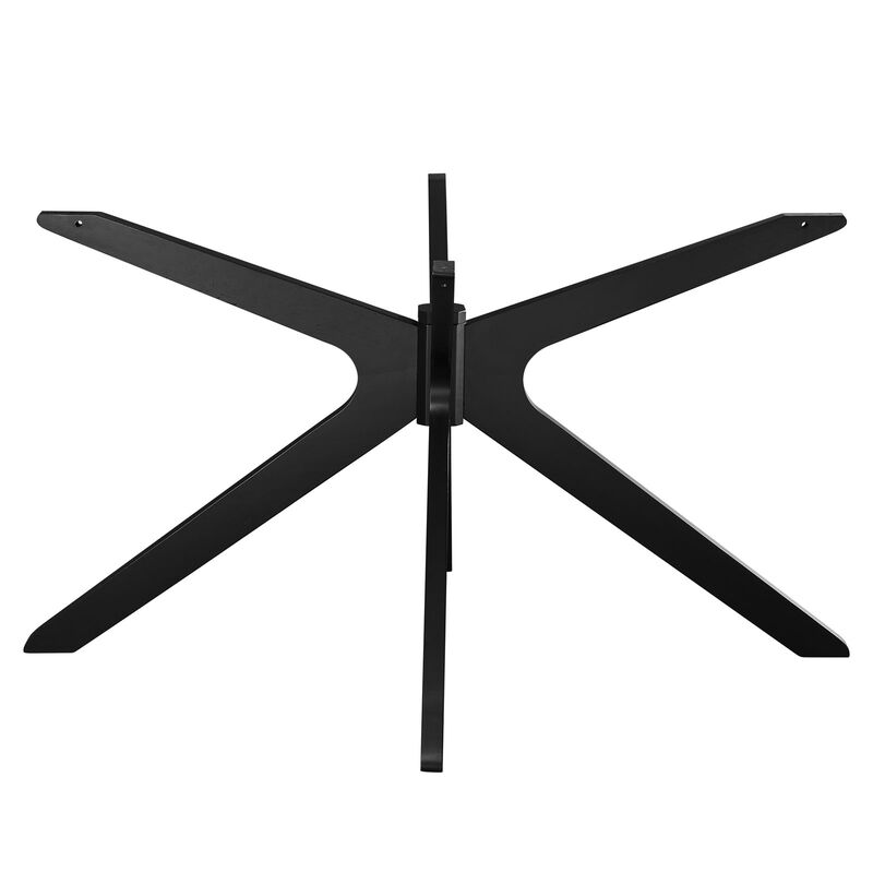 Modway - Traverse 63" Oval Dining Table Black Black