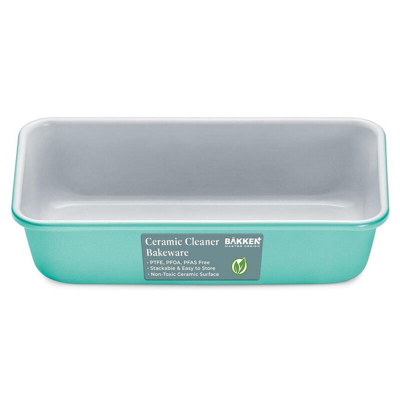 Premium Loaf Pan 1 lb – Aluminum, Ceramic Non-stick Coating, PTFE & PFOA Free, Even Heat, Non-toxic, 4.7" x 9", Perfect for Pound Cakes, Breads, & More