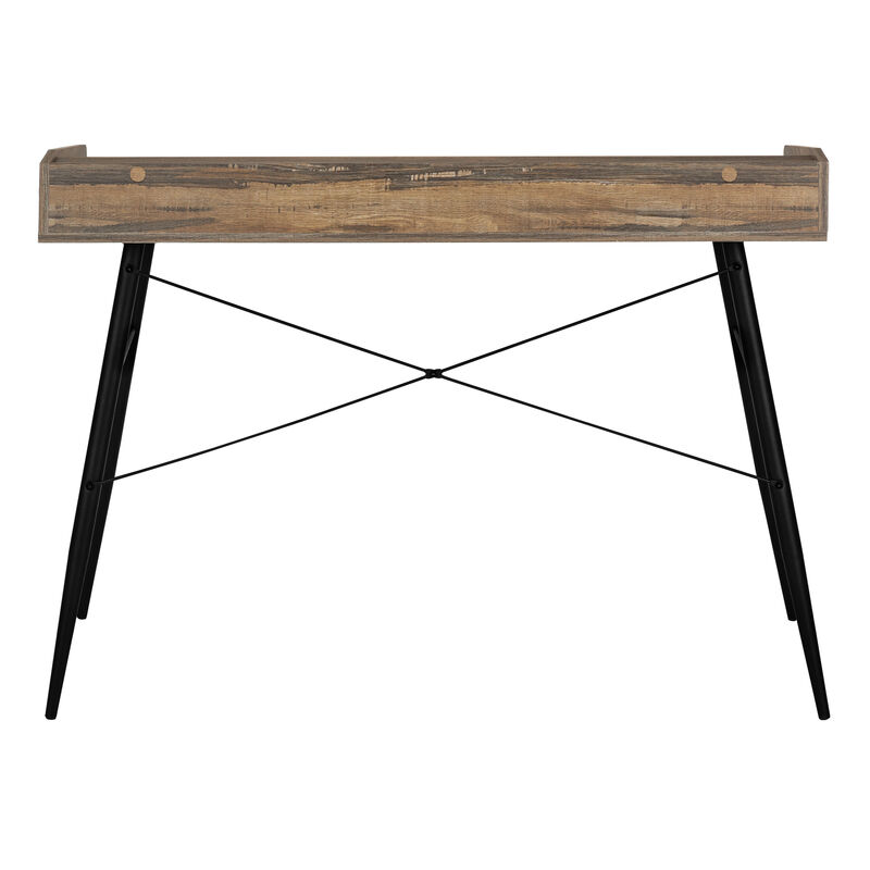 Monarch Specialties I 7535 Computer Desk, Home Office, Laptop, Storage Shelves, 48"L, Work, Metal, Laminate, White, Contemporary, Modern