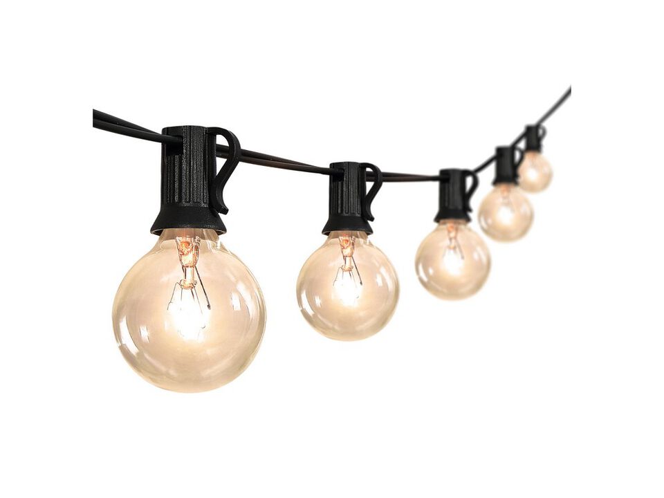 Light Indoor/Outdoor Contemporary Rustic Incandescent G40 Bistro Globe Bulb String Lights