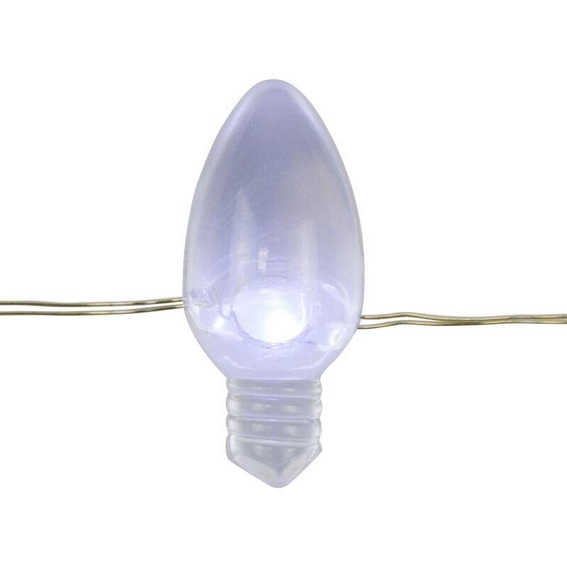 20-Count Patriotic Americana Retro Style Bulb LED Fairy Lights  6.25ft  Copper Wire