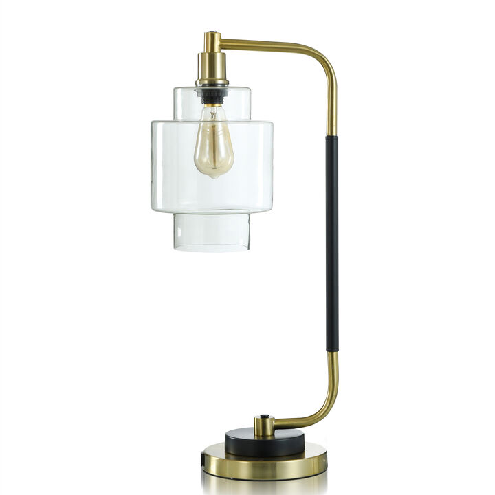 Steel/Glass Table Lamp