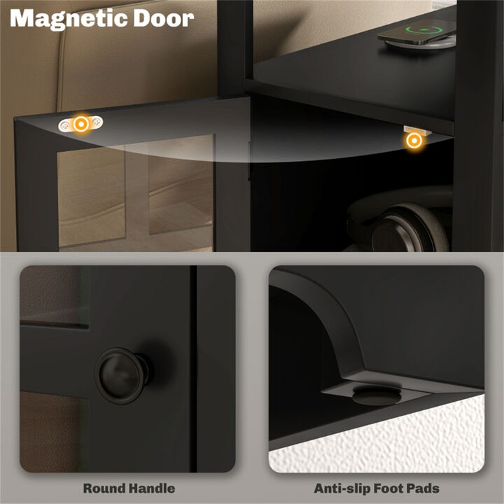 Modern End Table for Living Room and Bedroom Decor