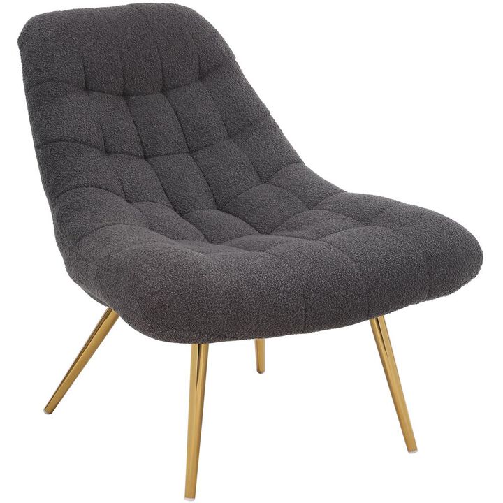 Ashcroft Furniture Co Aubrey French Boucle Lounge Chair