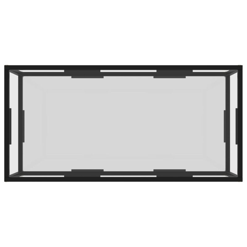 imasay Coffee Table Transparent 39.4"x19.7"x13.8" Tempered Glass