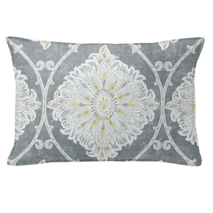 6ix Tailors Fine Linens Bellamy Gray Decorative Throw Pillows