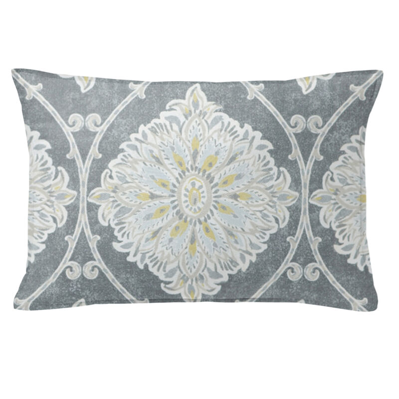 6ix Tailors Fine Linens Bellamy Gray Decorative Throw Pillows