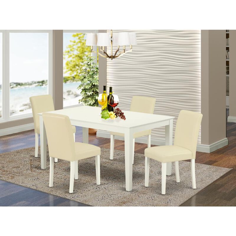Dining Room Set Linen White