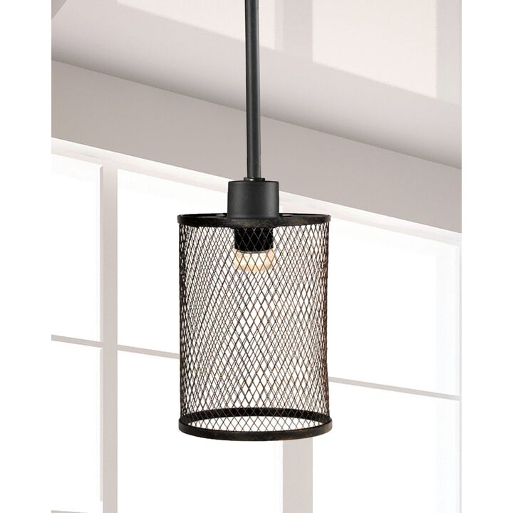 54.5" Black Ritchie Mesh Pendant Ceiling Light Fixture
