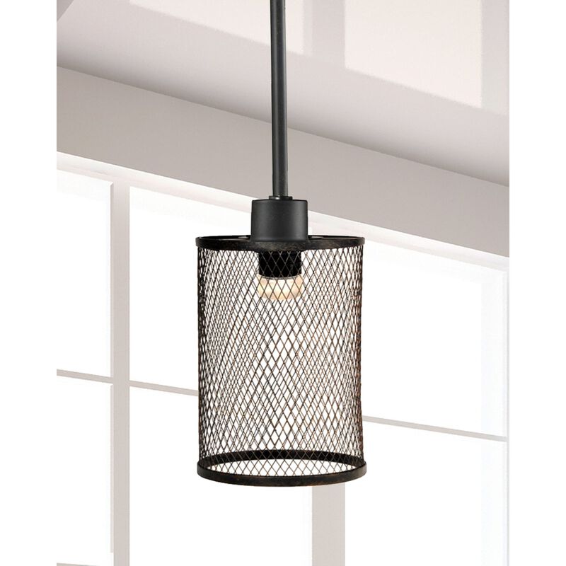 54.5" Black Ritchie Mesh Pendant Ceiling Light Fixture