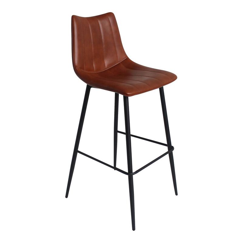 Moe's Home Collection Alibi Barstool Brown-Set Of Two