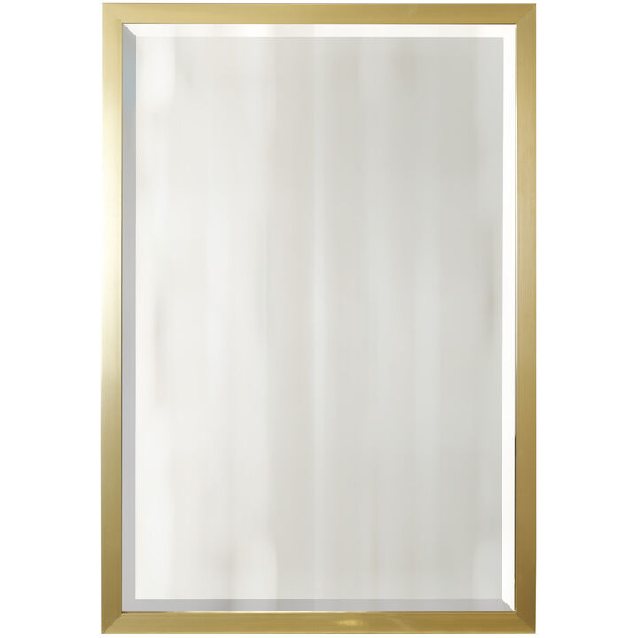 Gold Beveled Framed Mirror