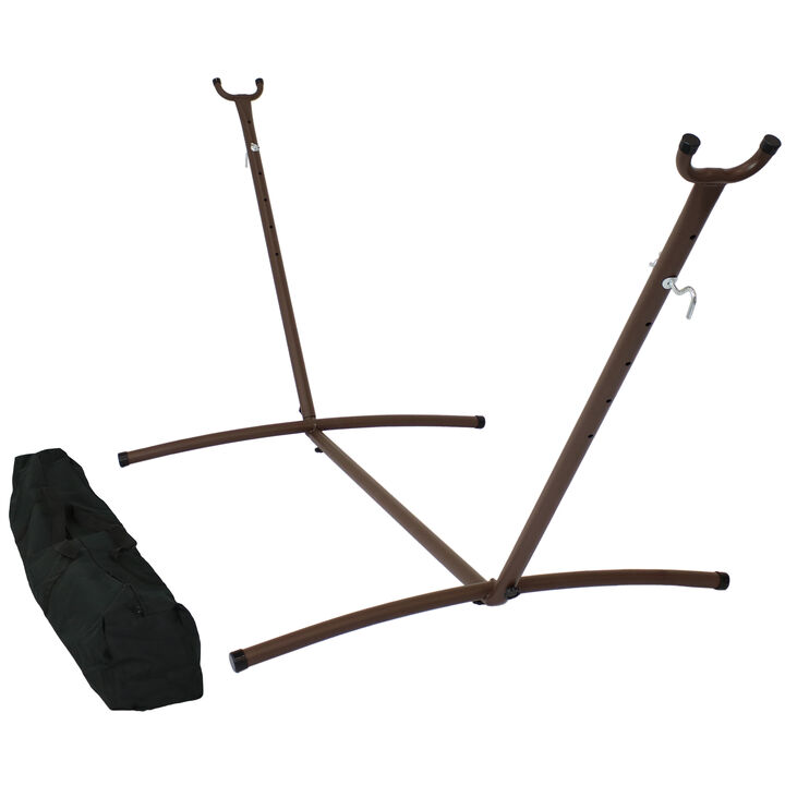Sunnydaze Steel Hammock Stand with Carrying Case - 100 in