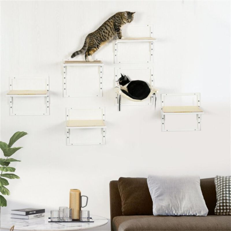 Cat Tower Multi-Level Climbing Structure with Scratching Posts and Cozy Perches for Cats