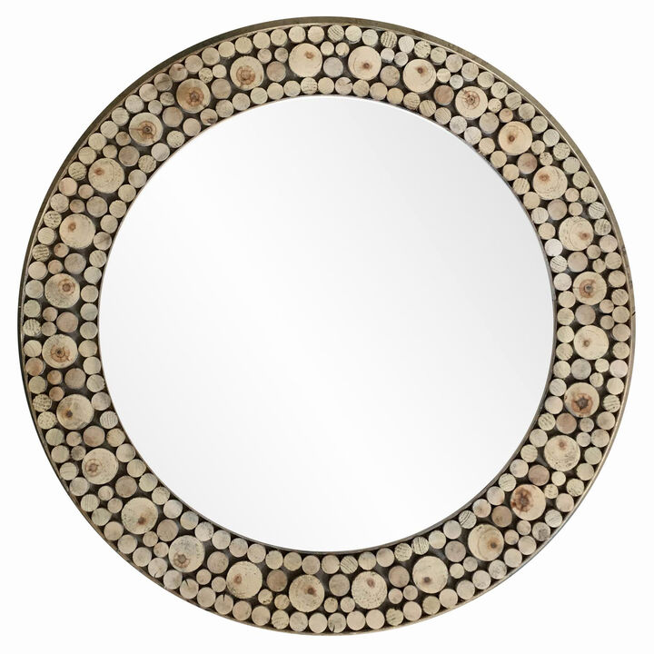 Wooden Wall Mirror