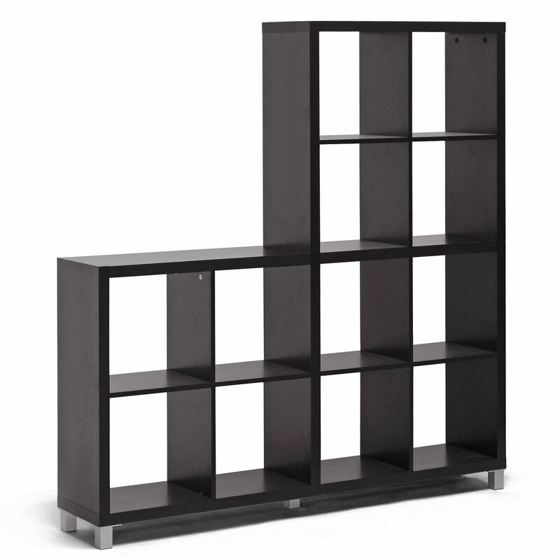Baxton StudioBaxton Studio Sunna Modern Cube Shelving Unit, Dark Brown