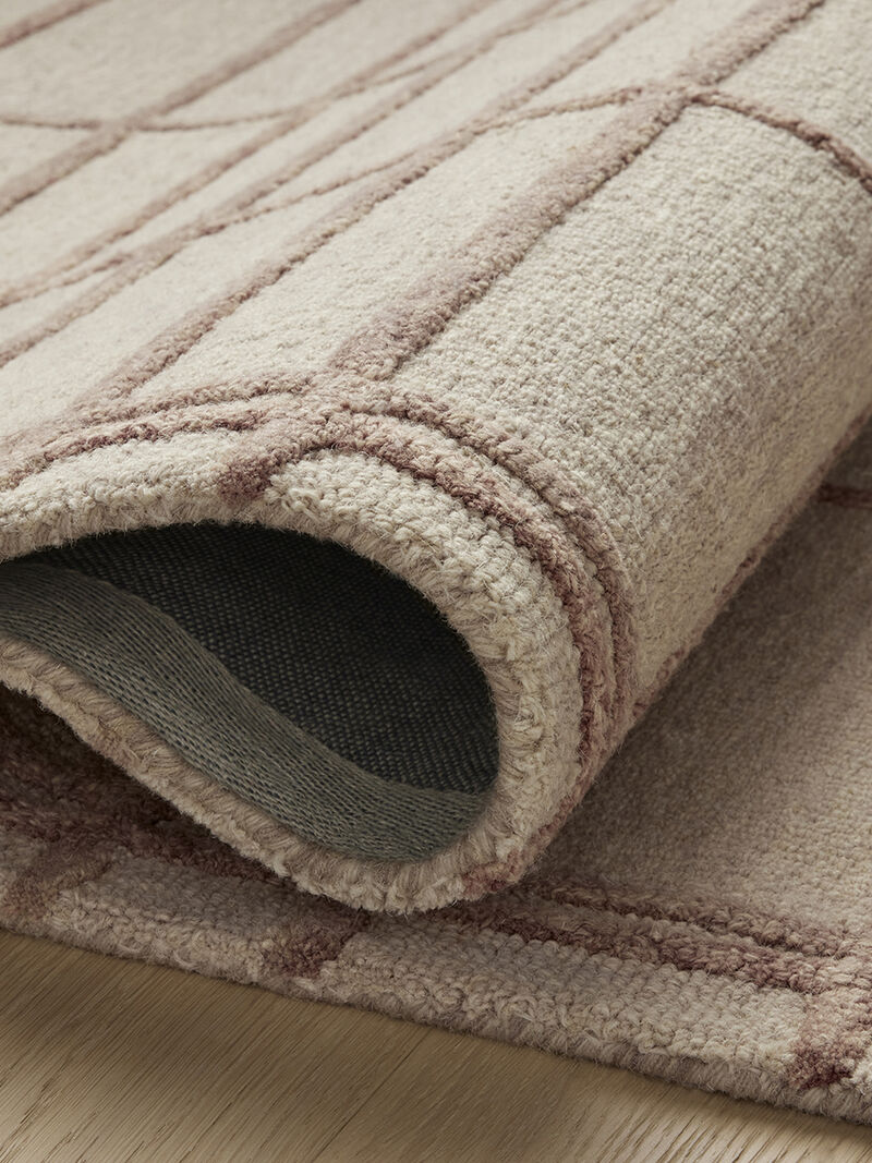 Bradley BRL-04 Rose / Blush 3''6" x 5''6" Rug by Chris Loves Julia