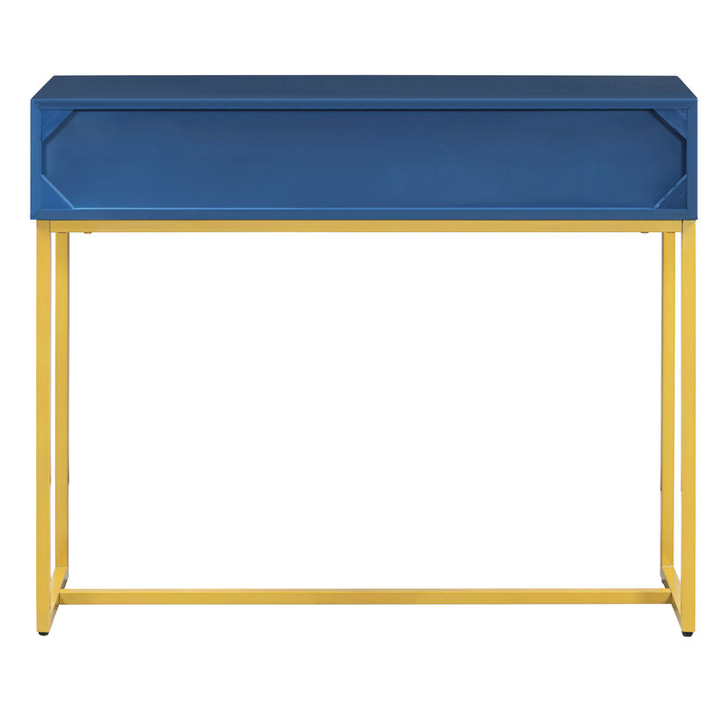 Merax Modern Sleek Console Table with 2 Drawers