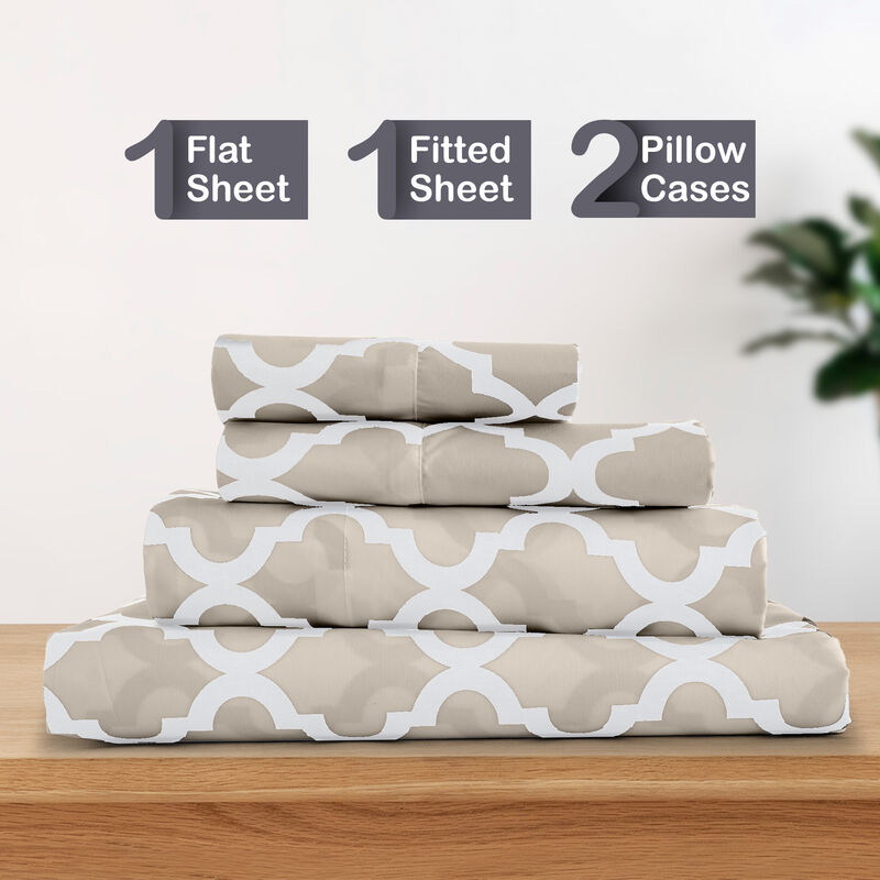 Lux Decor Collection Bed Sheets - Brushed Microfiber Sheet Set