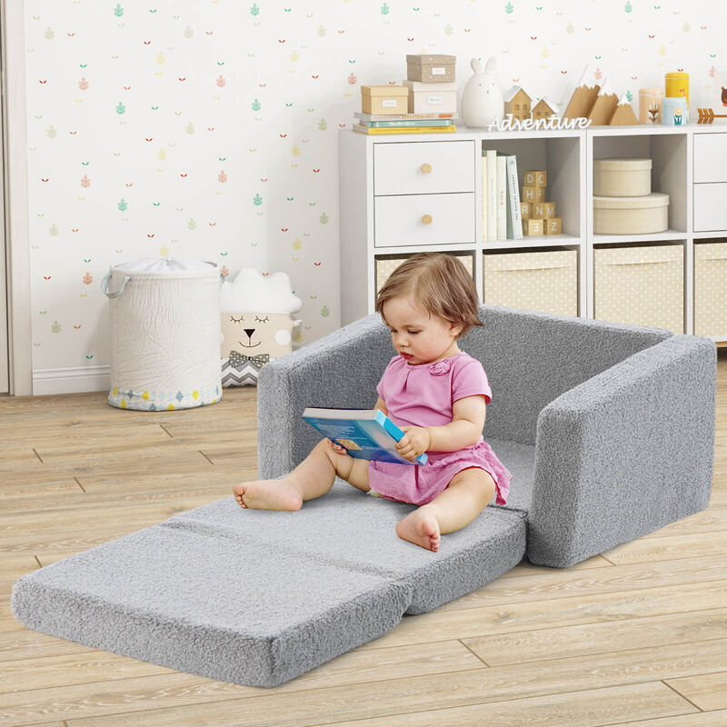 2-in-1 Children's Convertible Sofa to Lounger