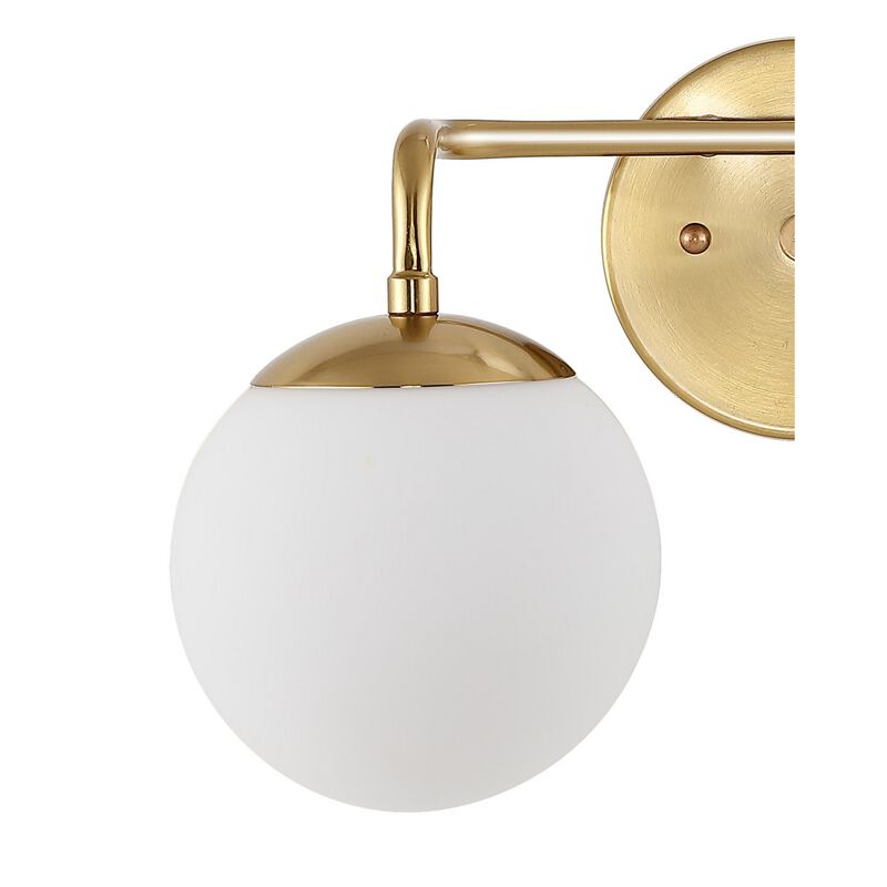 Louis Parisian Globe Metalfrosted Glass Modern Contemporary LED Vanity