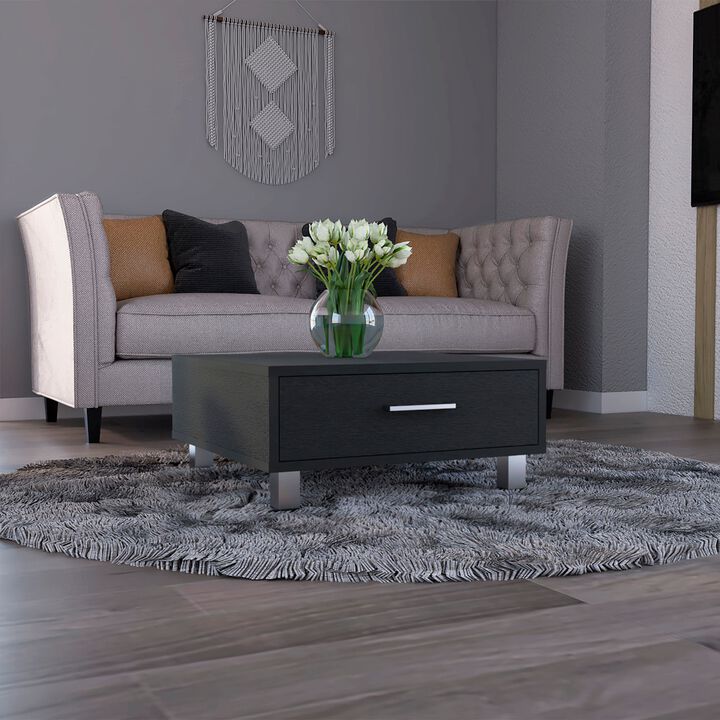 Being Coffee Table, One Drawer, Four Legs  -Black