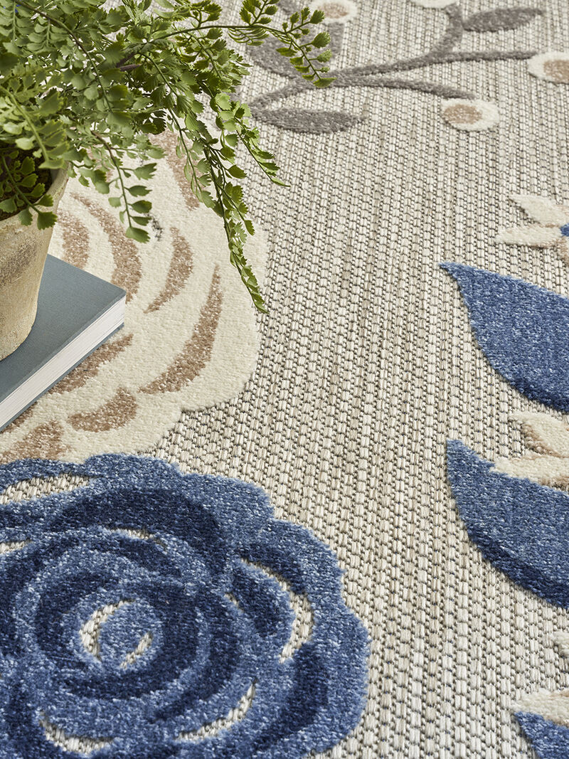 Aloha ALH32 Blue/Gray 6' x 9' Rug