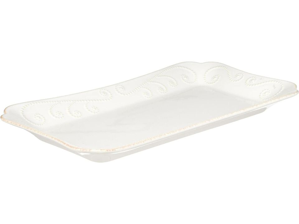 Lenox French Perle Hors D'Oeuvre Tray, 13.5-Inch, White