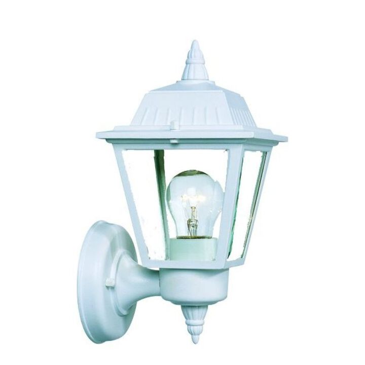 Hivvago White Cast Aluminum Outdoor Wall Light