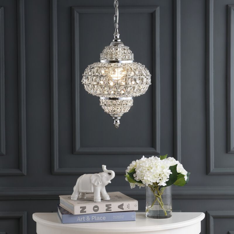 Juliette Crystal/Metal LED Pendant Pendant