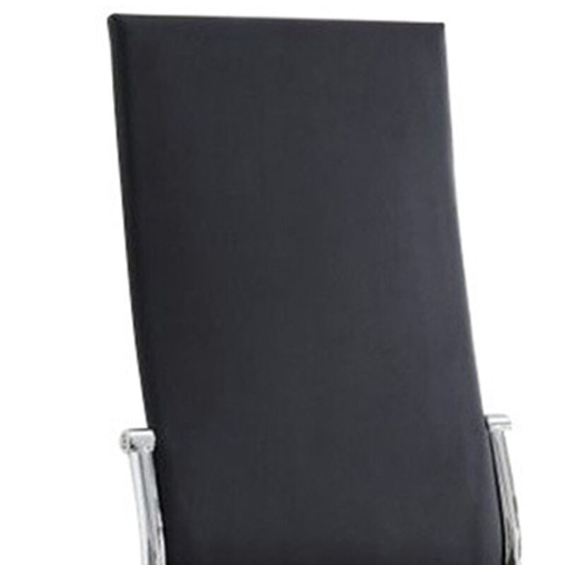 Kalawao Contemporary Side Chair, Black Finish, Set of 2-Benzara