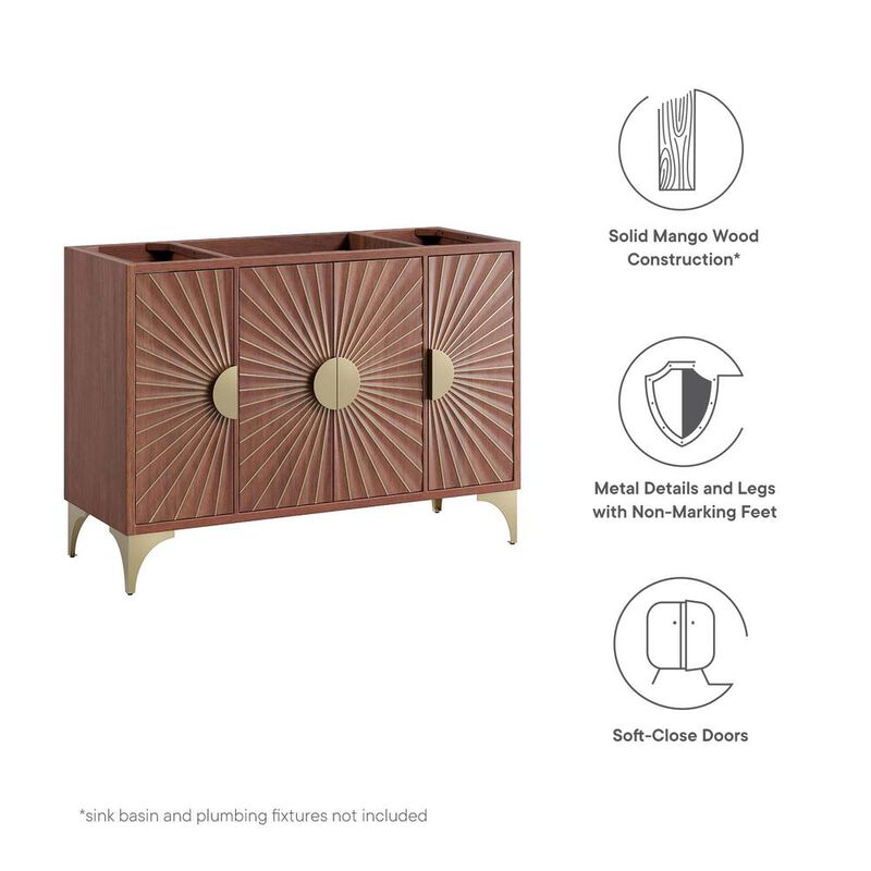Modway Daylight 48 Single Sink Compatible (Not Included) Bathroom Vanity Cabinet